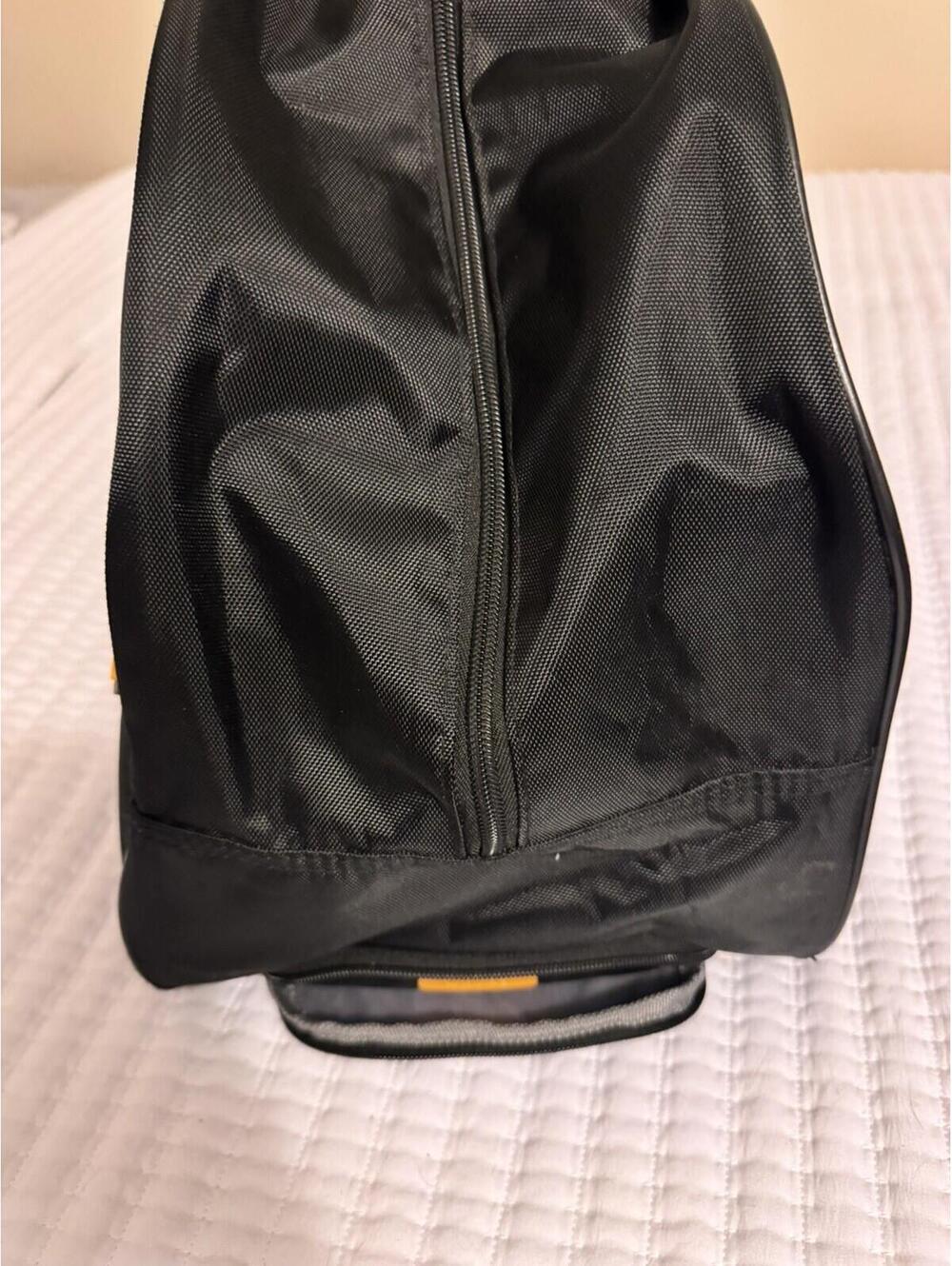 Lucas Rolling Duffel Bag Black And Yellow Travel Bag - Picture 4 of 6